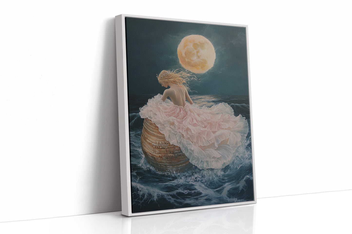 AL0149 - Premium Art Print - White Framed Canvas image 1