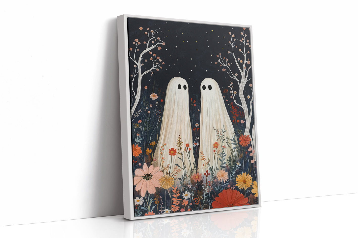 AL0156 - Premium Art Print - White Framed Canvas image 1