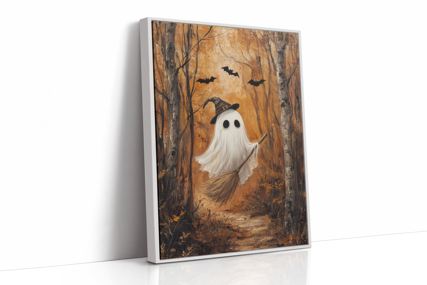 AL0158 - Premium Art Print - White Framed Canvas image 1