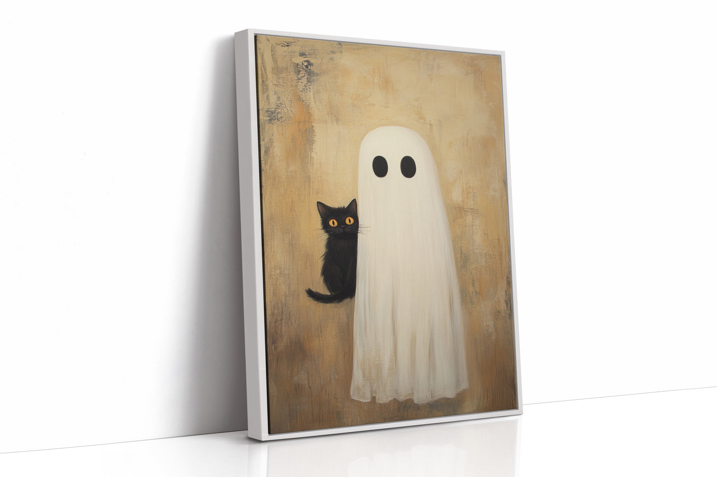 AL0161 - Premium Art Print - White Framed Canvas image 1