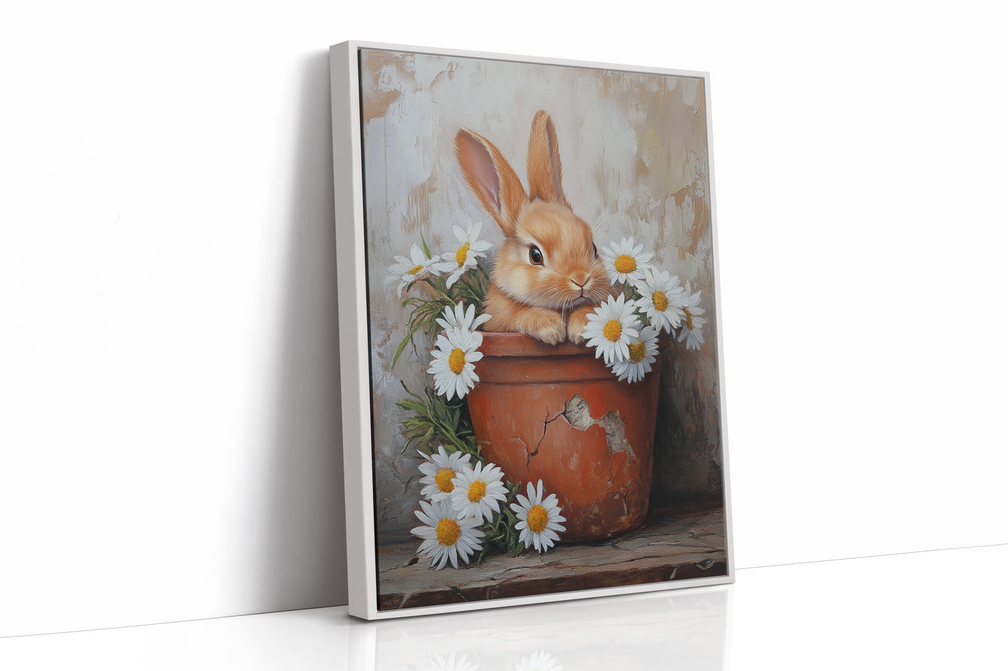 AL0167 - Premium Art Print - White Framed Canvas image 1