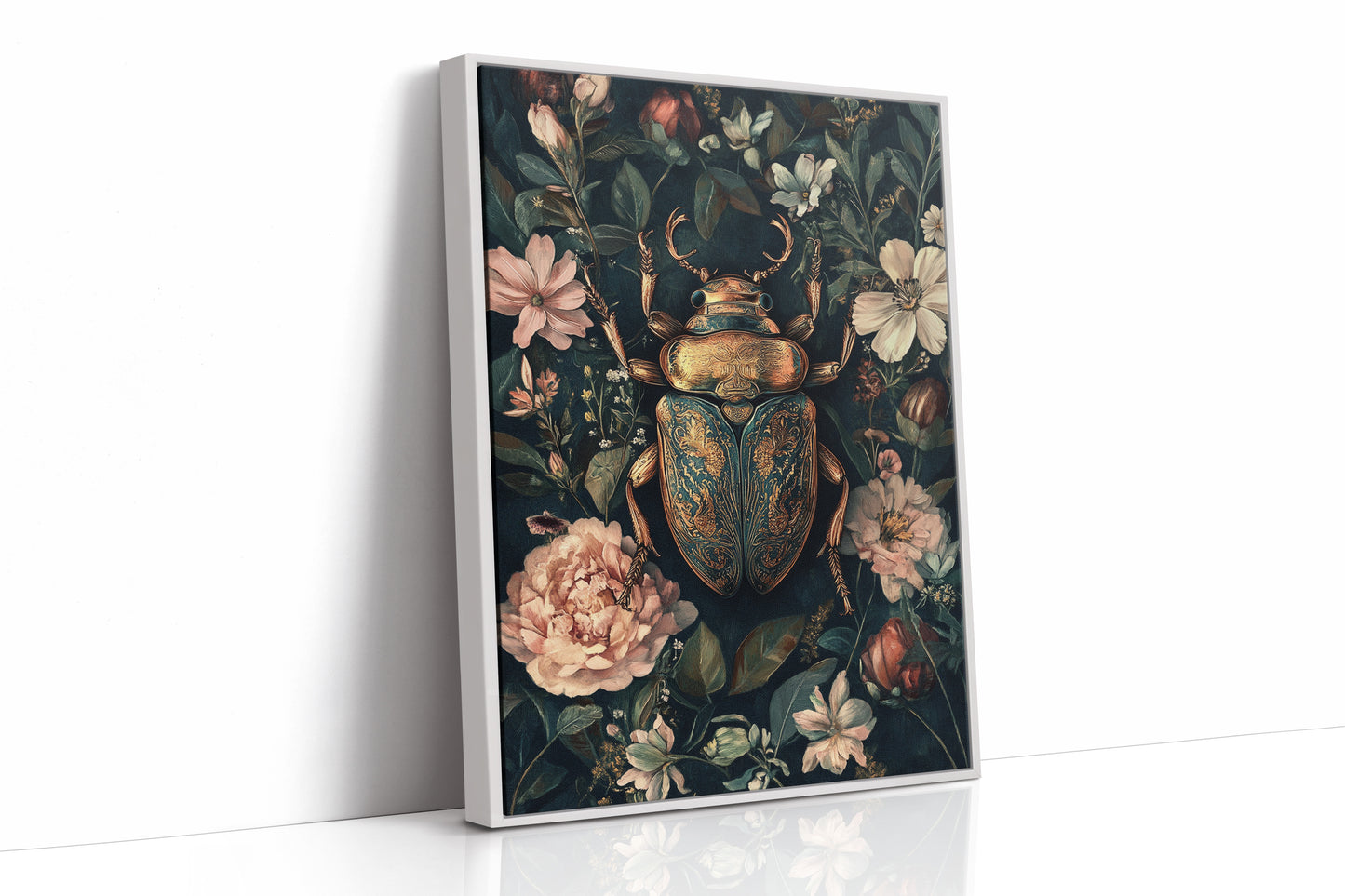 AL0175 - Premium Art Print - White Framed Canvas image 1