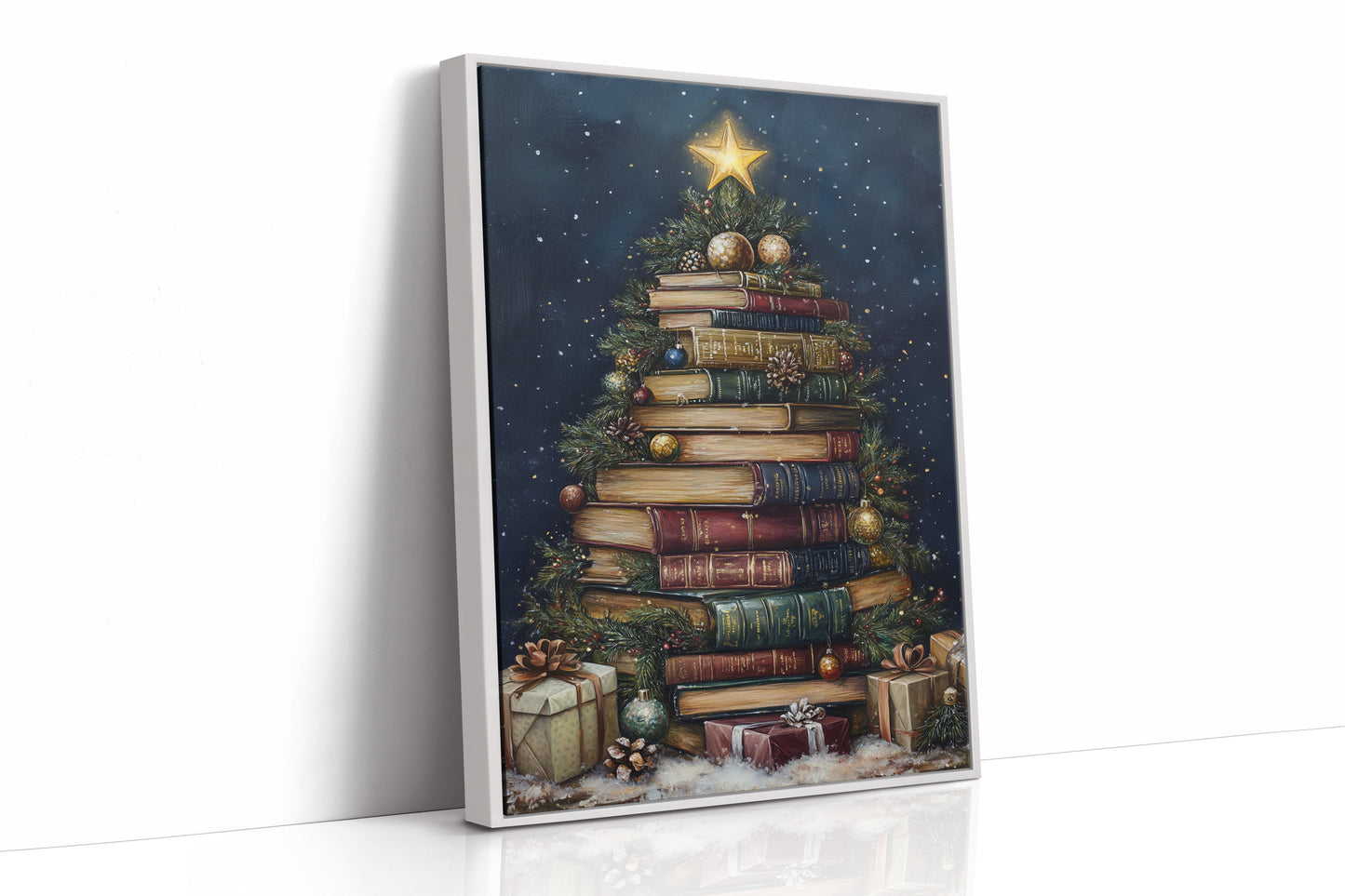 AL0178 - Premium Art Print - White Framed Canvas image 1