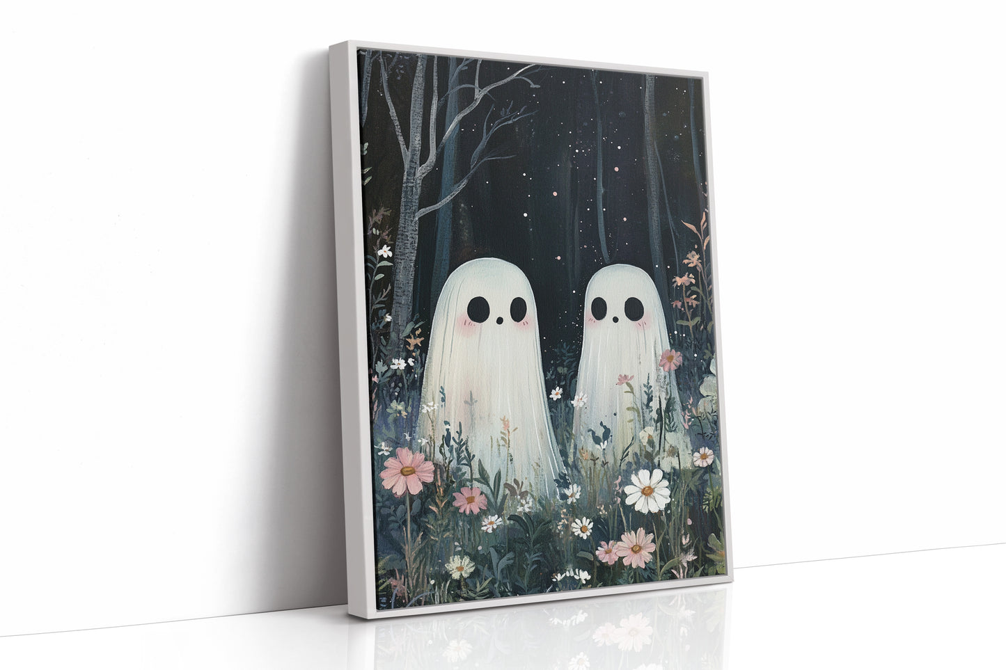 AL0180 - Premium Art Print - White Framed Canvas image 1