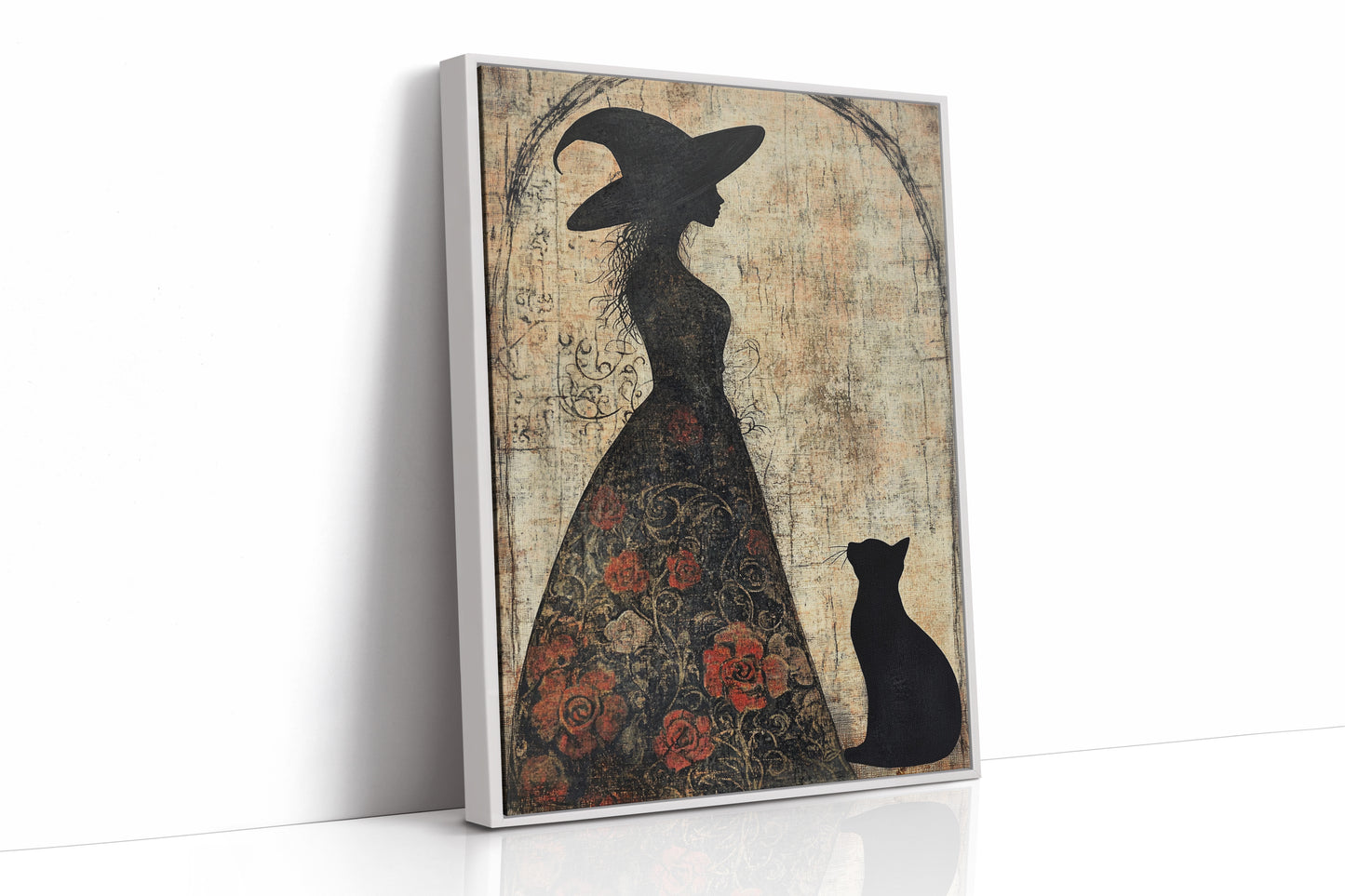 AL0184 - Premium Art Print - White Framed Canvas image 1