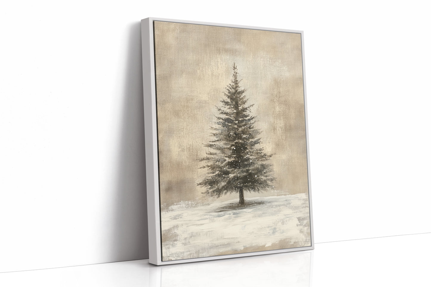 AL0186 - Premium Art Print - White Framed Canvas image 1