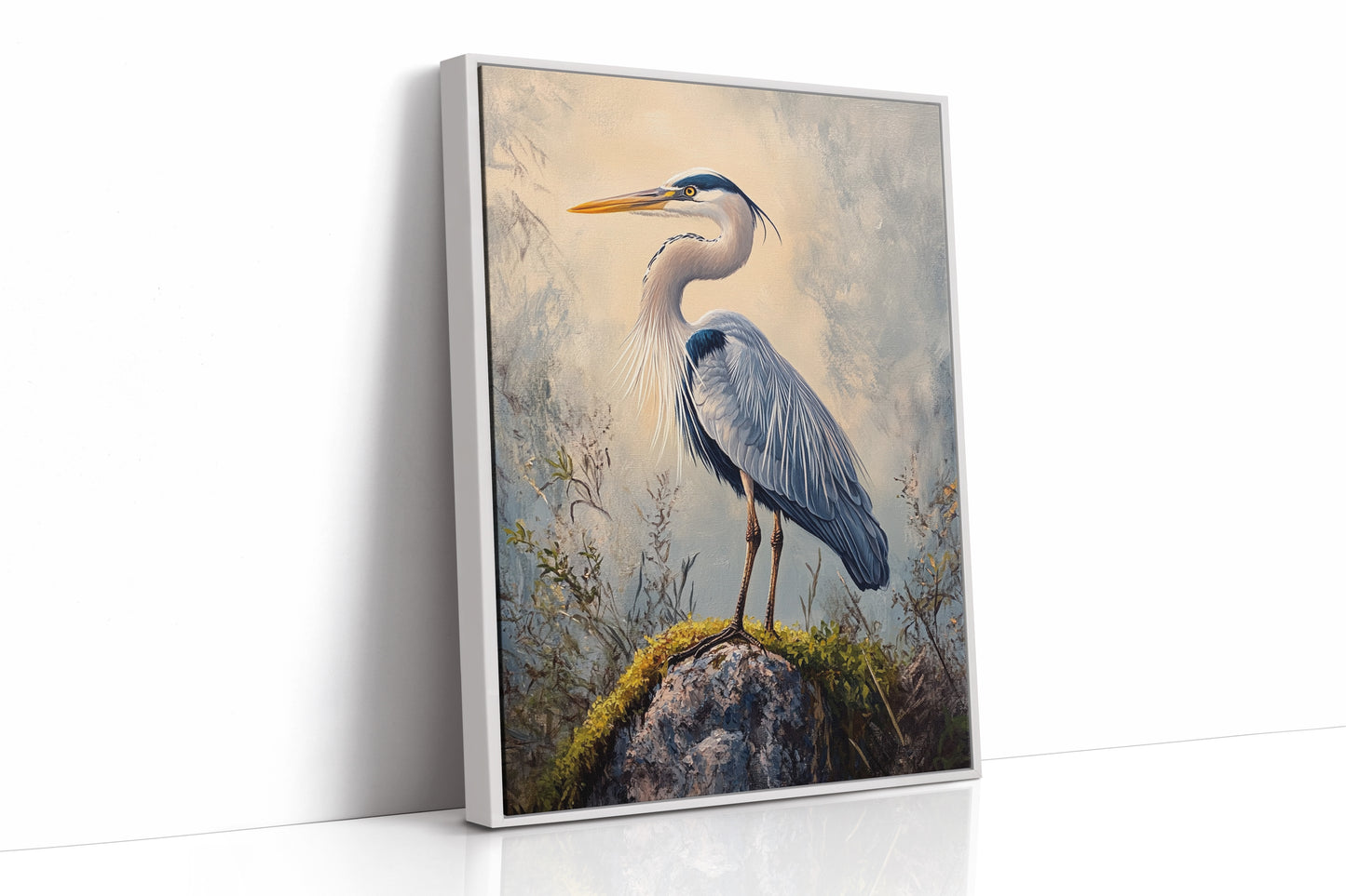 AL0189 - Premium Art Print - White Framed Canvas image 1
