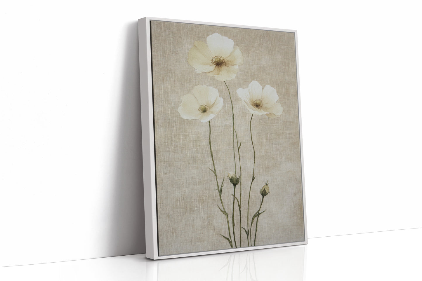 AL0193 - Premium Art Print - White Framed Canvas image 1