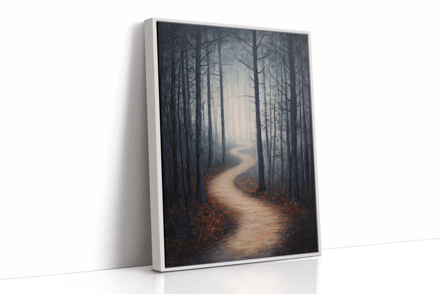 AL0197 - Premium Art Print - White Framed Canvas image 1