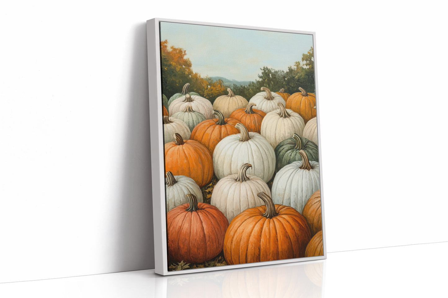 AL0205 - Premium Art Print - White Framed Canvas image 1