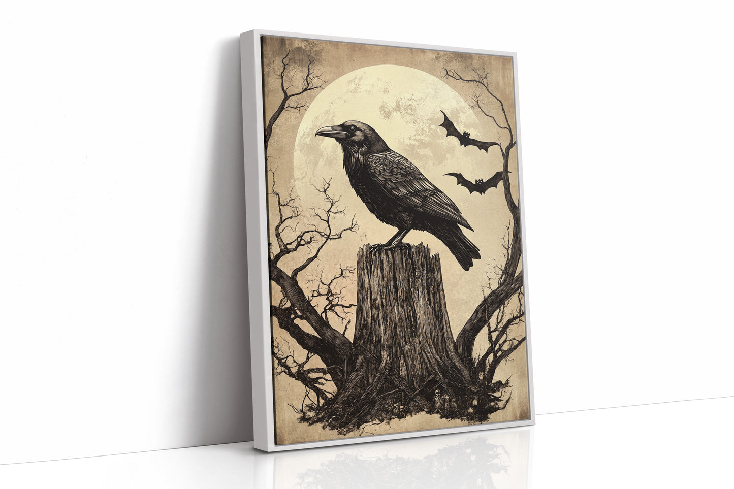 AL0231 - Premium Art Print - White Framed Canvas image 1