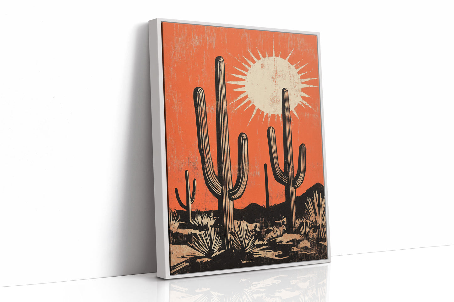 AL0239 - Premium Art Print - White Framed Canvas image 1