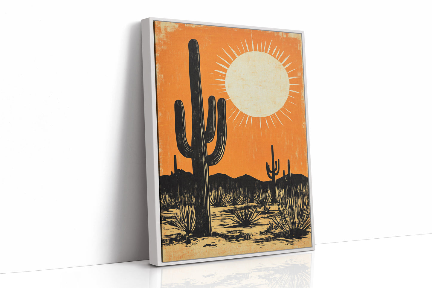 AL0240 - Premium Art Print - White Framed Canvas image 1