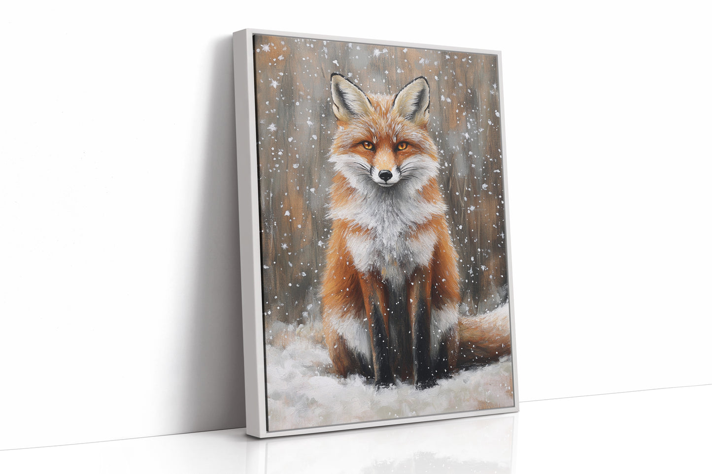 AL0244 - Premium Art Print - White Framed Canvas image 1