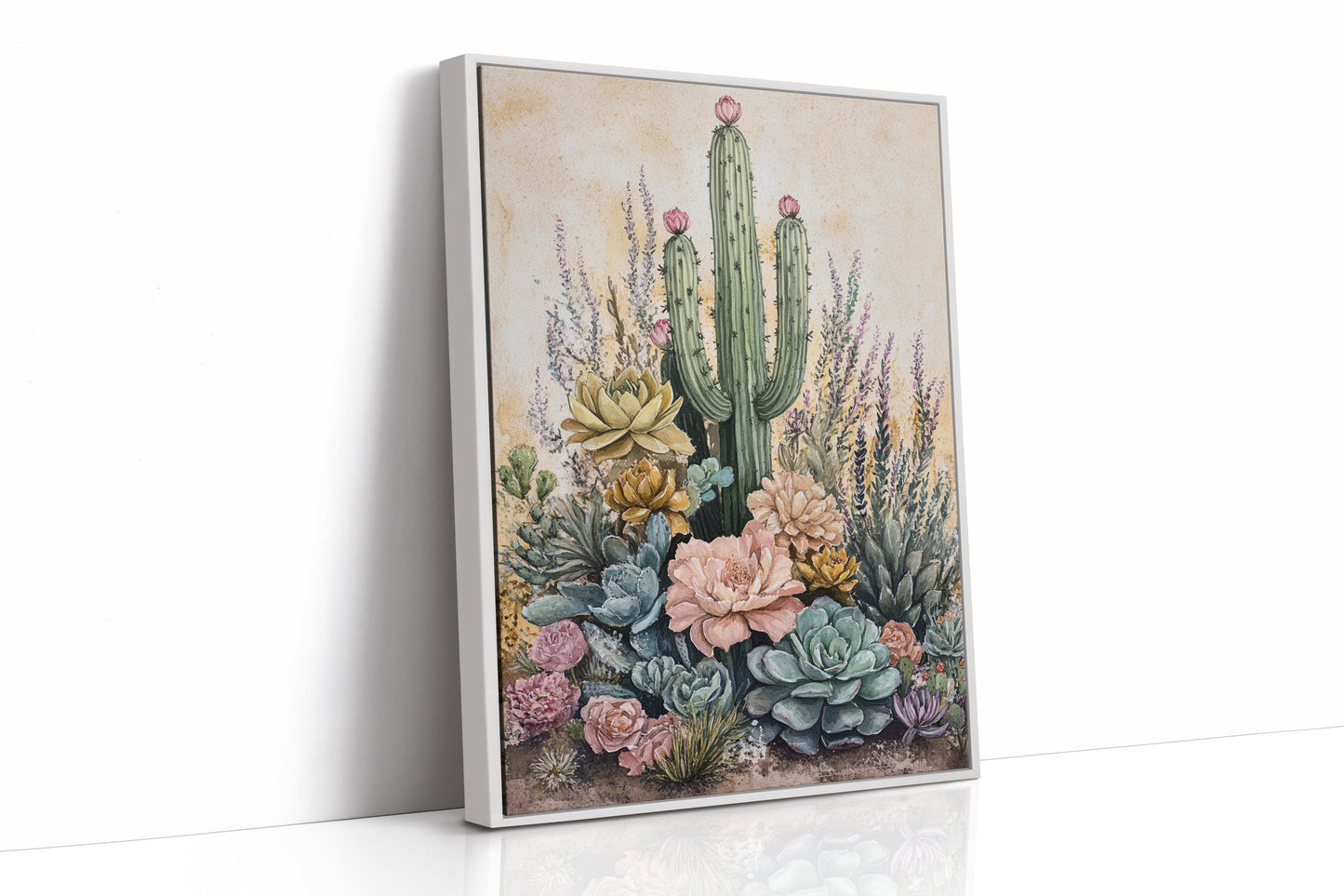 AL0246 - Premium Art Print - White Framed Canvas image 1