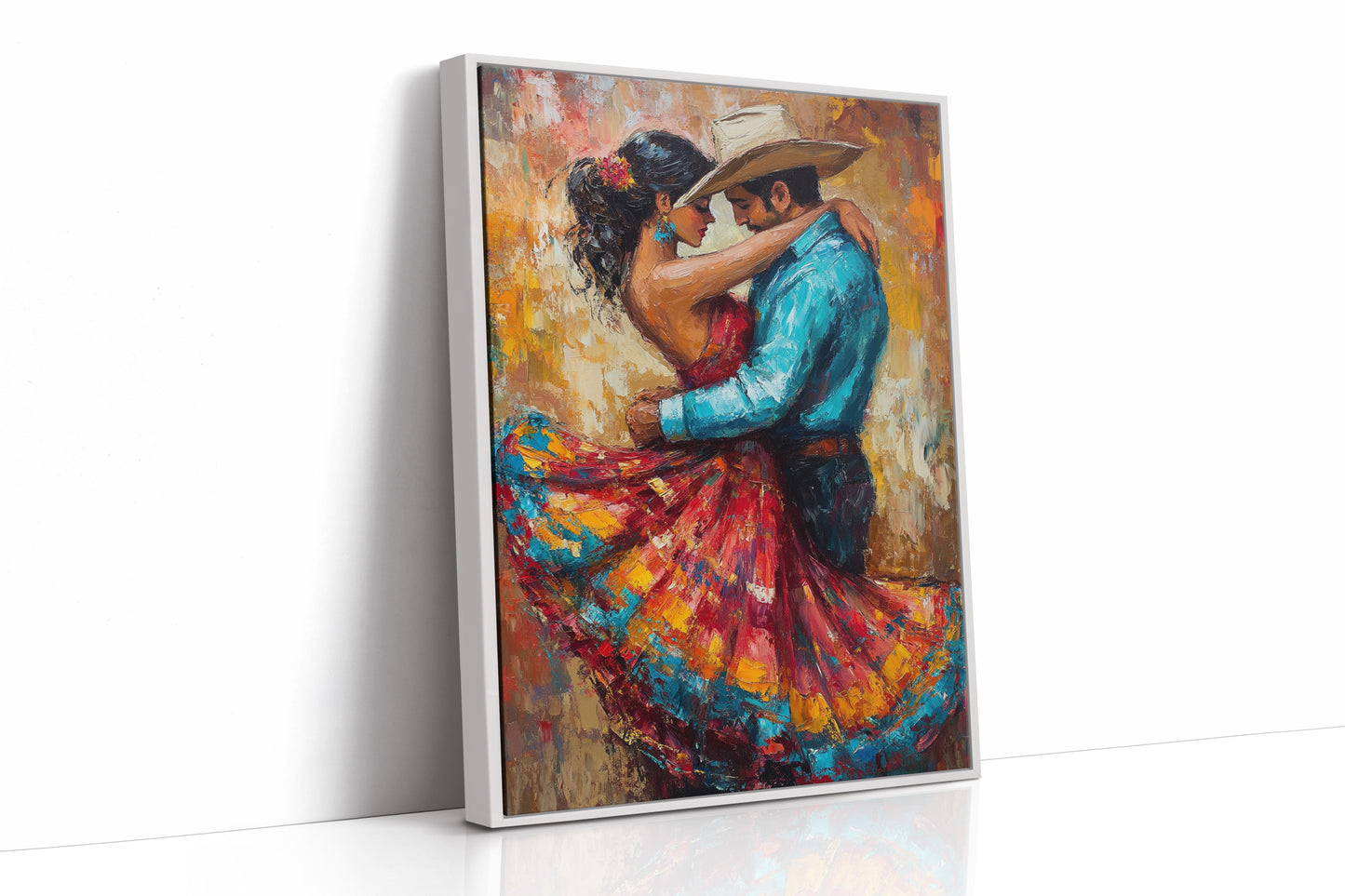 AL0258 - Premium Art Print - White Framed Canvas image 1
