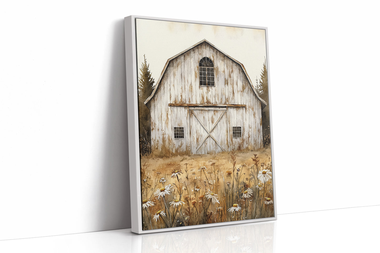 AL0264 - Premium Art Print - White Framed Canvas image 1