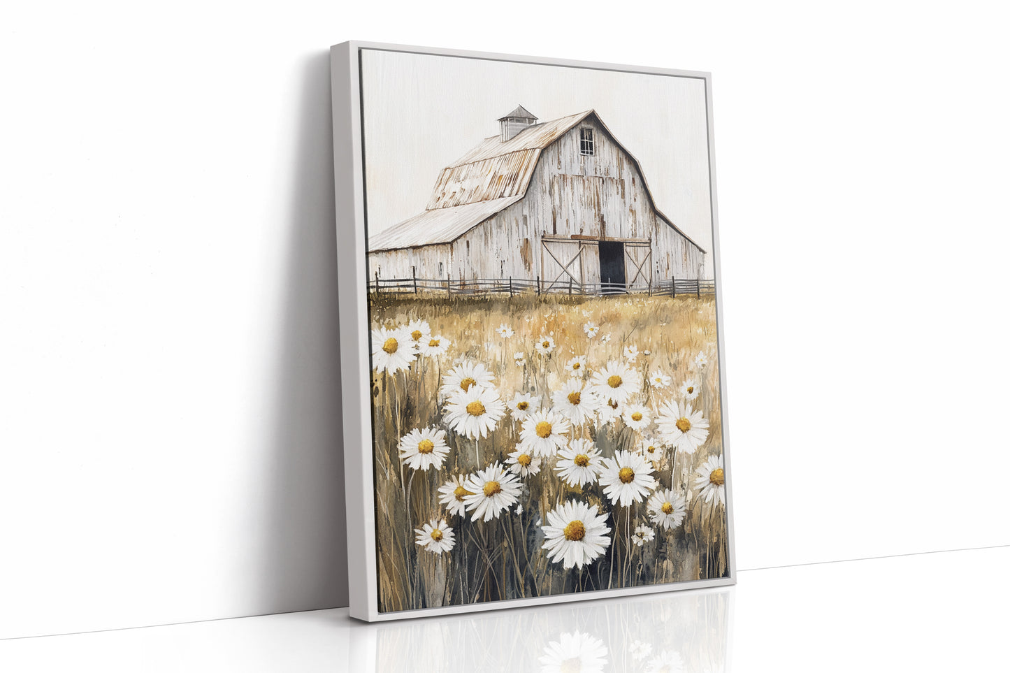 AL0274 - Premium Art Print - White Framed Canvas image 1
