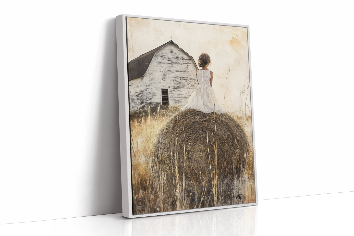 AL0286 - Premium Art Print - White Framed Canvas image 1