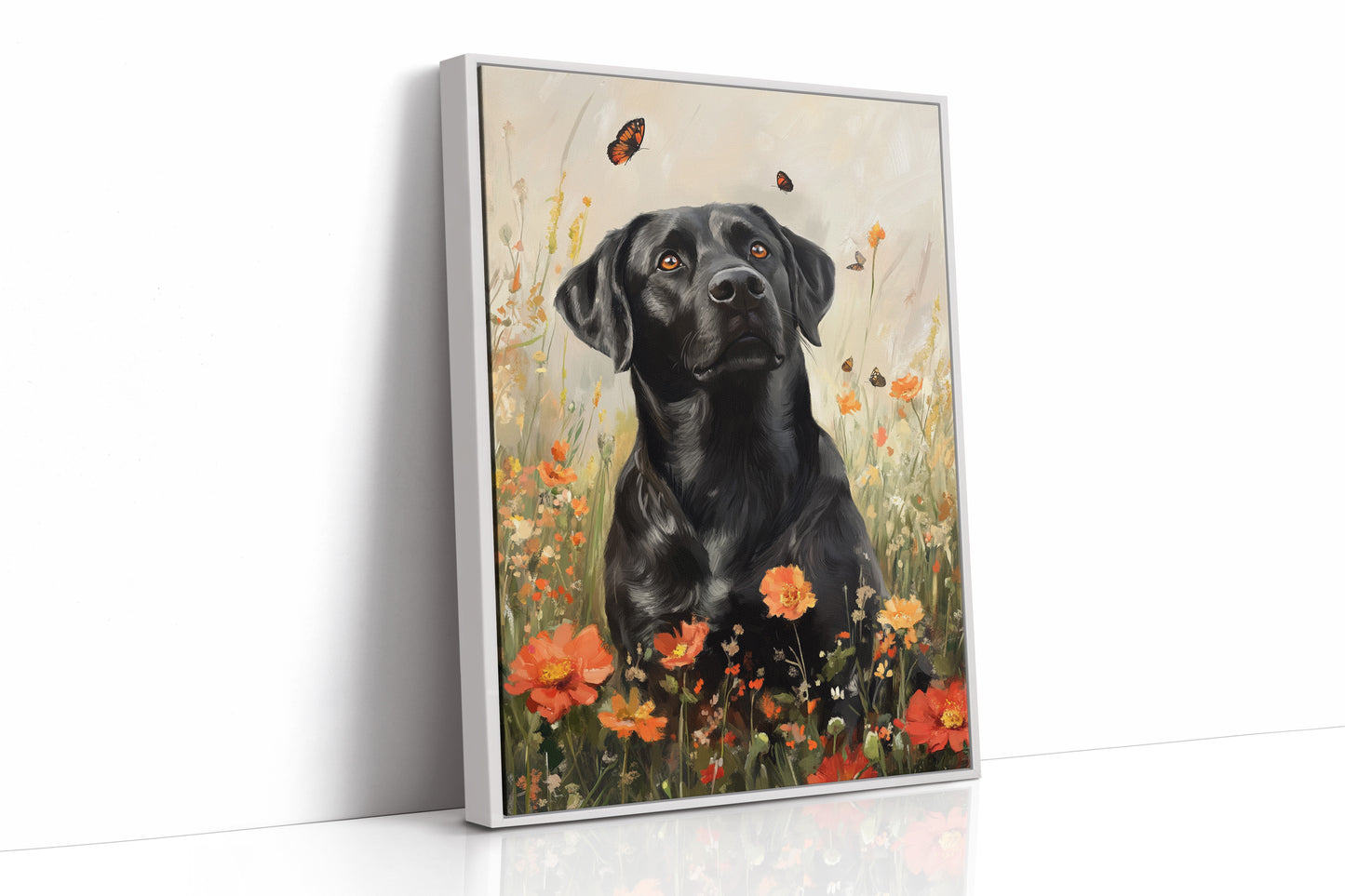 AL0298 - Premium Art Print - White Framed Canvas image 1