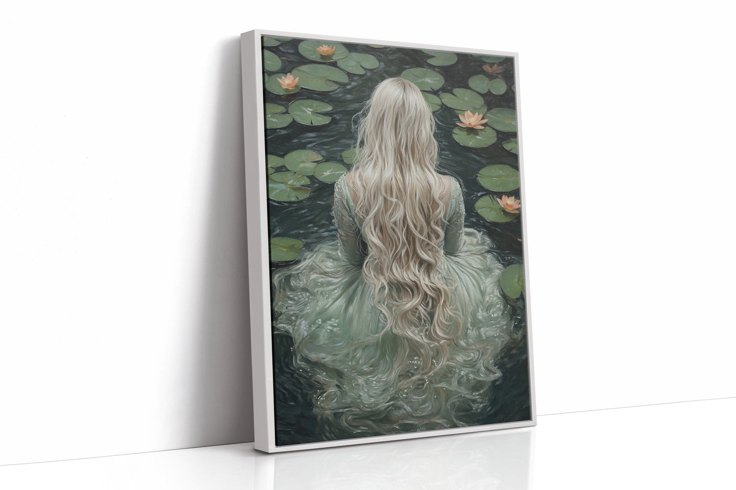 AL0299 - Premium Art Print - White Framed Canvas image 1