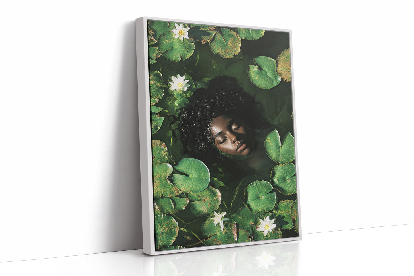 AL0304 - Premium Art Print - White Framed Canvas image 1