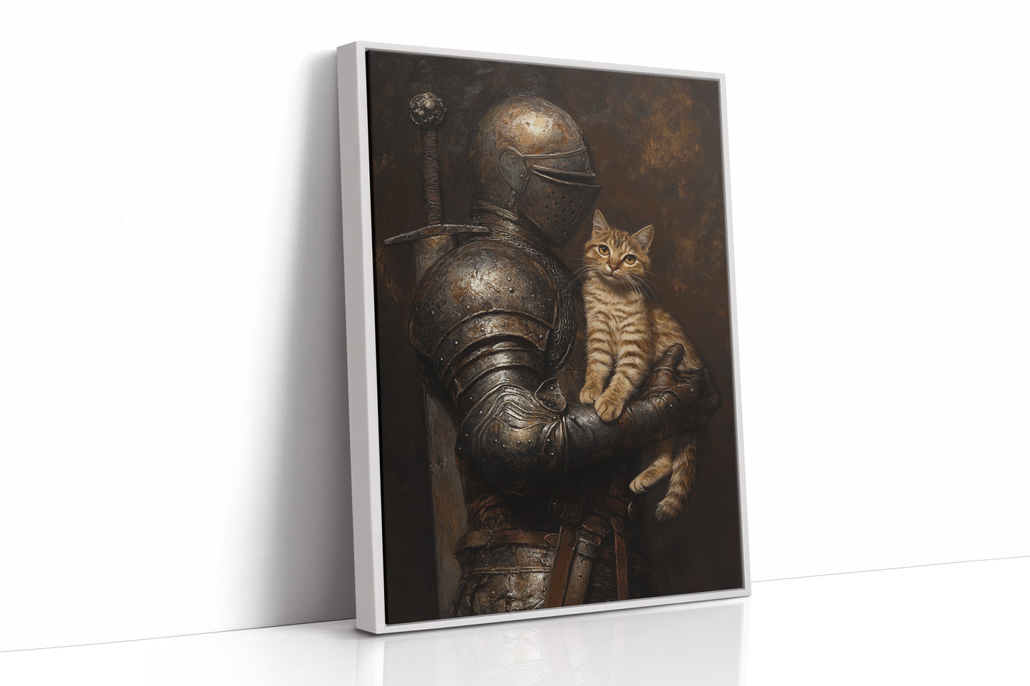 AL0309 - Premium Art Print - White Framed Canvas image 1