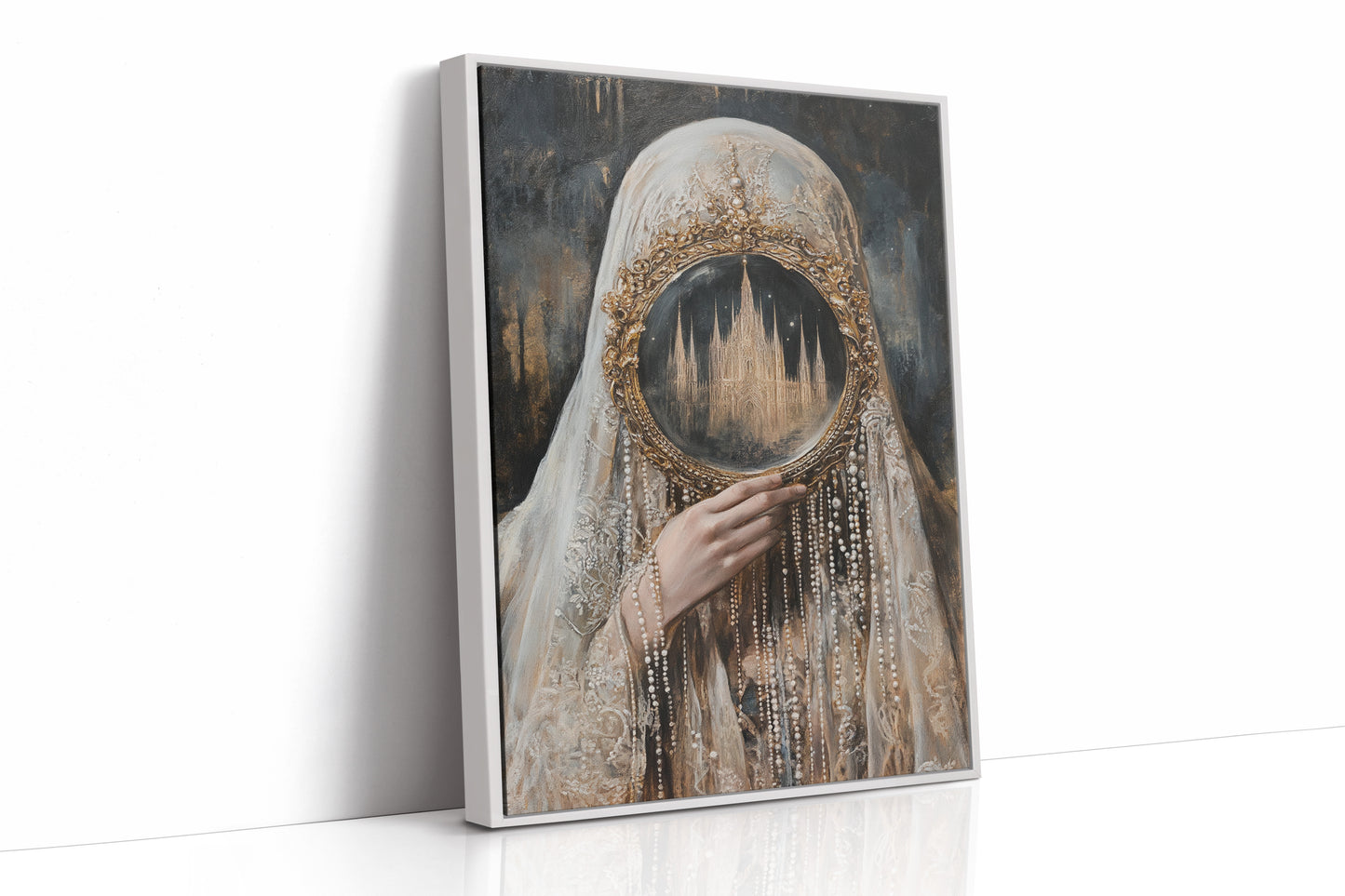 AL0310 - Premium Art Print - White Framed Canvas image 1