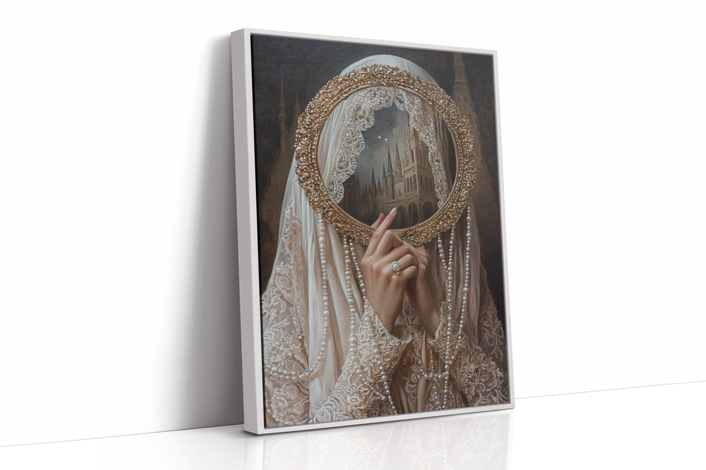 AL0311 - Premium Art Print - White Framed Canvas image 1
