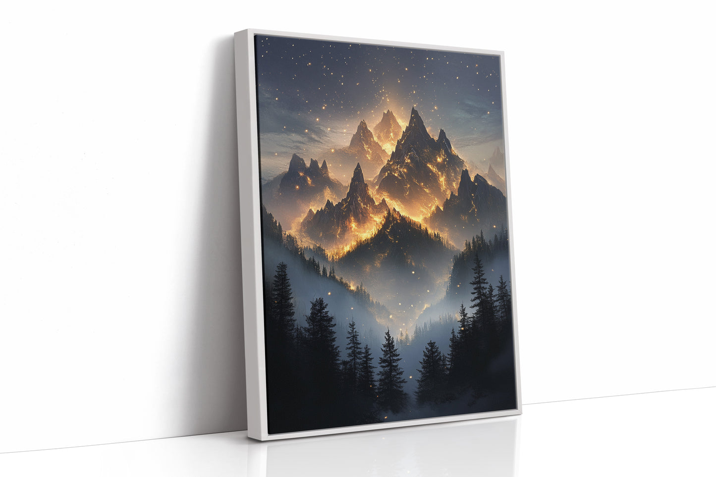 AL0313 - Premium Art Print - White Framed Canvas image 1