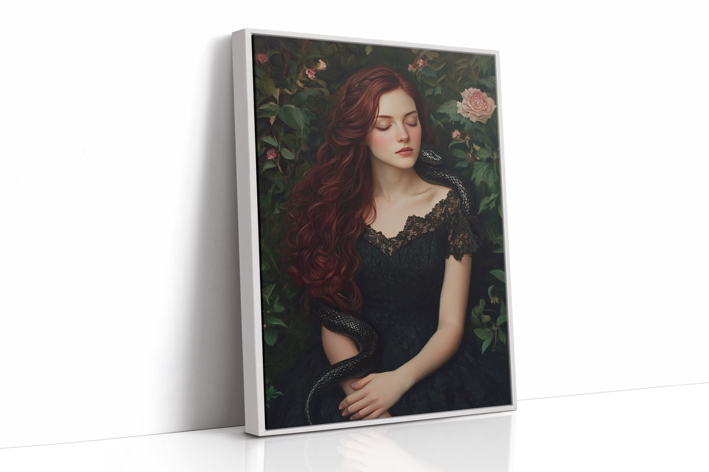 AL0320 - Premium Art Print - White Framed Canvas image 1