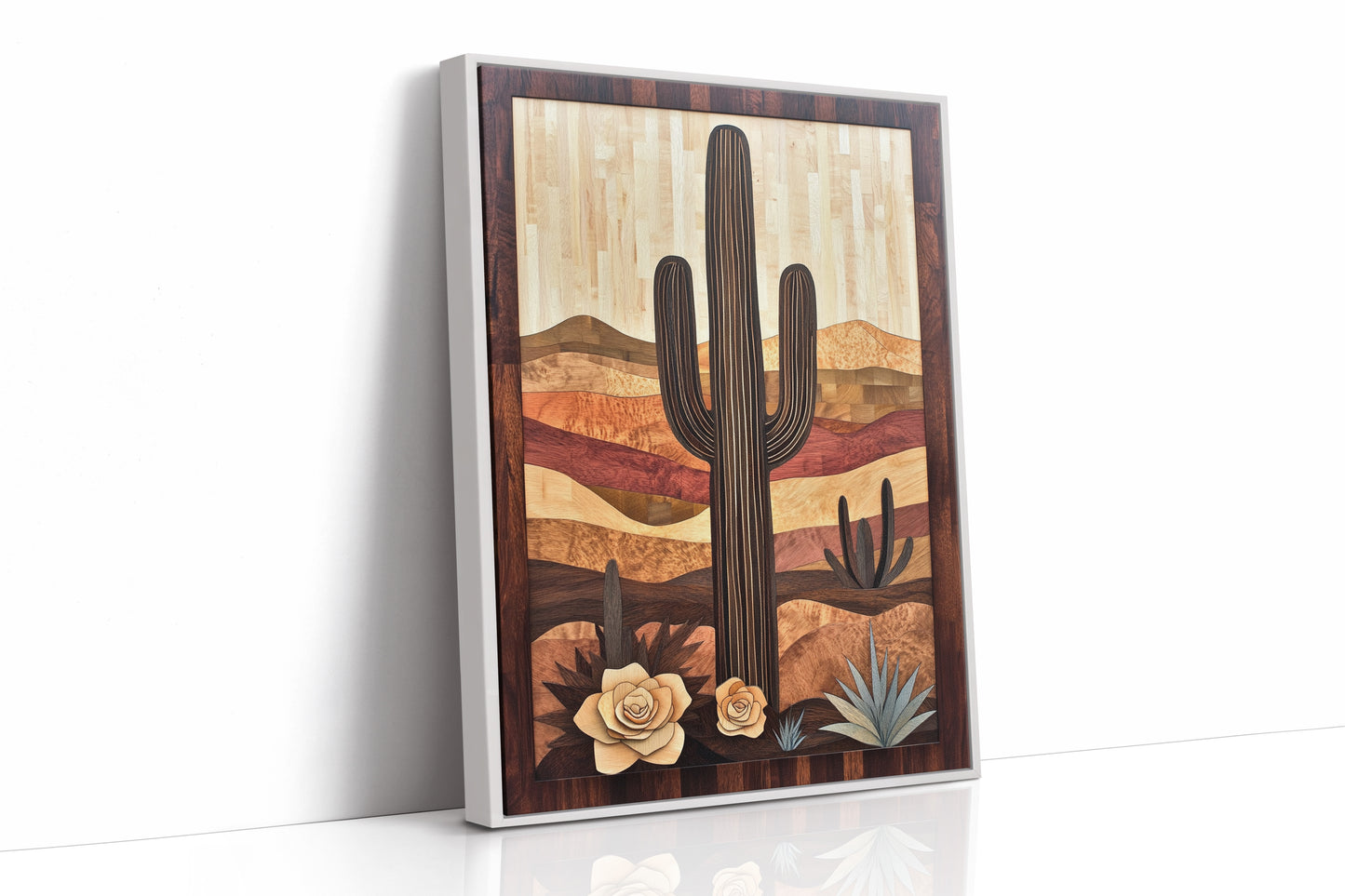 AL0447 - Premium Art Print - White Framed Canvas image 1