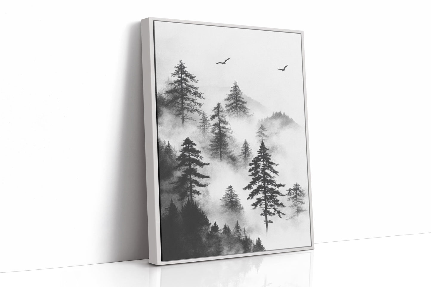 AL0449 - Premium Art Print - White Framed Canvas image 1