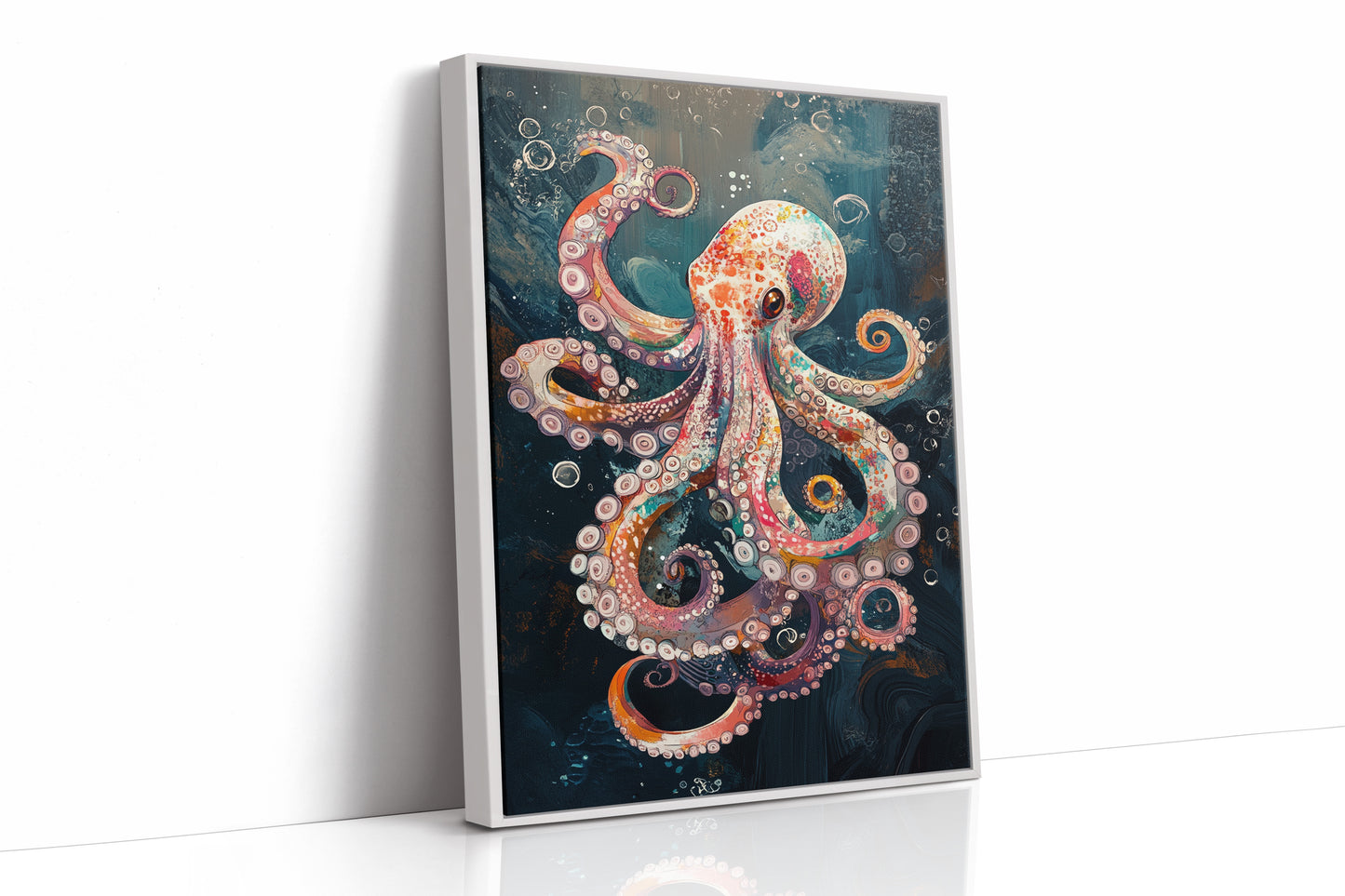 AL0729 - Premium Art Print - White Framed Canvas image 1