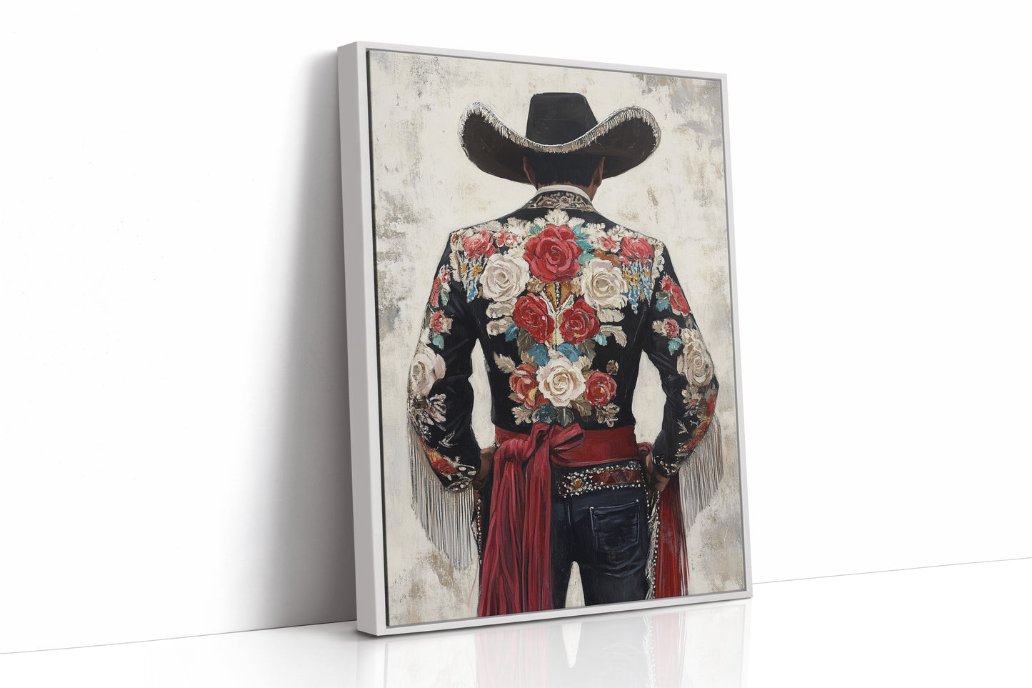 AL0732 - Premium Art Print - White Framed Canvas image 1