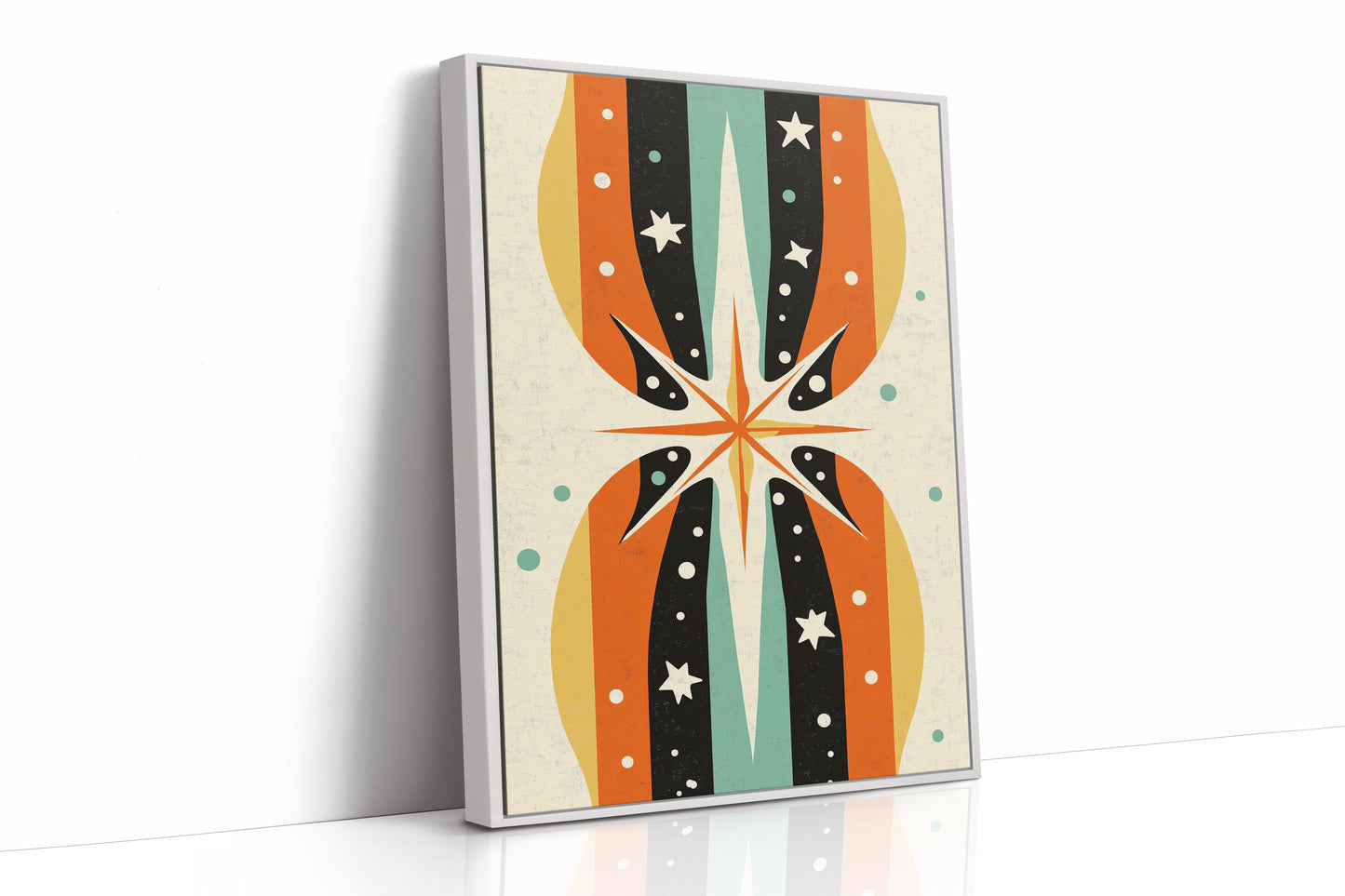 AL0733 - Premium Art Print - White Framed Canvas image 1