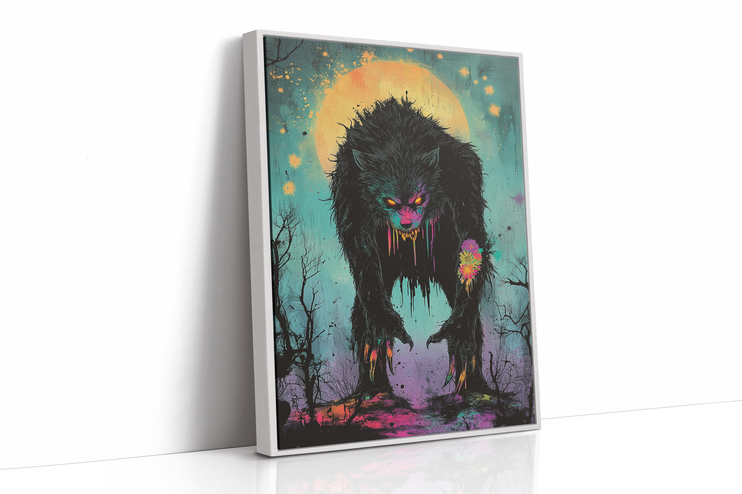 AL0738 - Premium Art Print - White Framed Canvas image 1