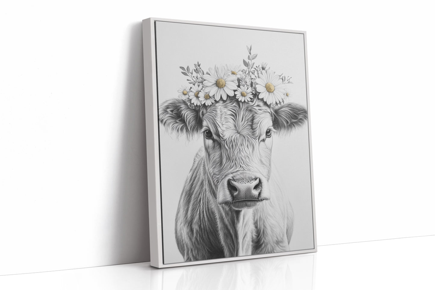 AL0743 - Premium Art Print - White Framed Canvas image 1