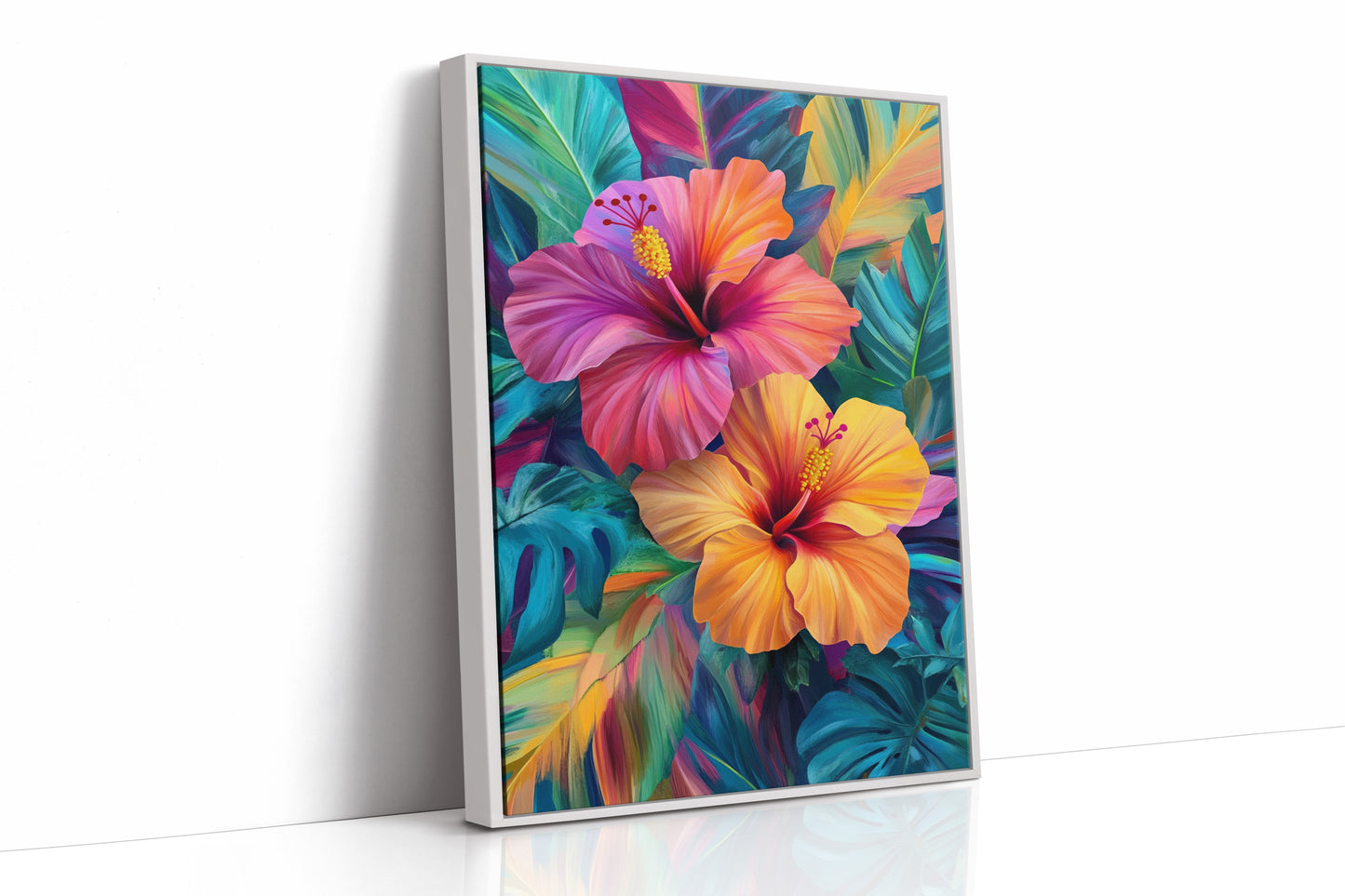 AL0745 - Premium Art Print - White Framed Canvas image 1