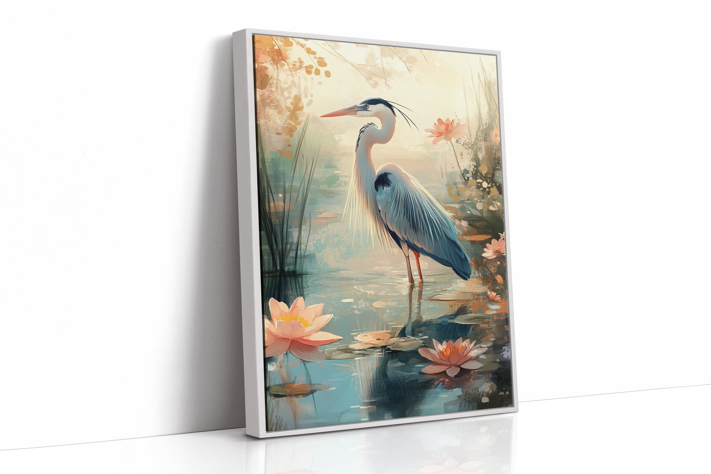 AL0748 - Premium Art Print - White Framed Canvas image 1