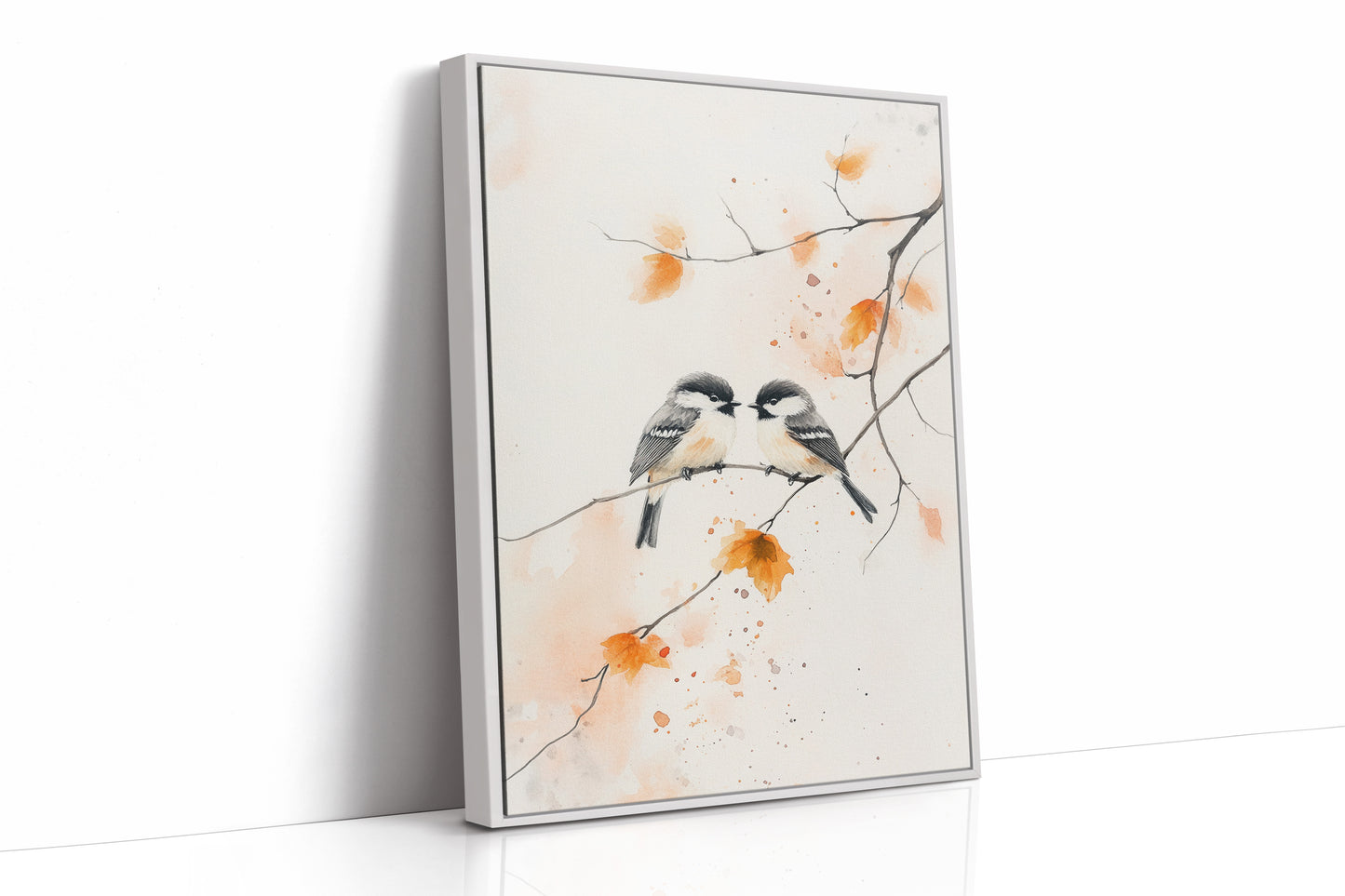 AL0756 - Premium Art Print - White Framed Canvas image 1