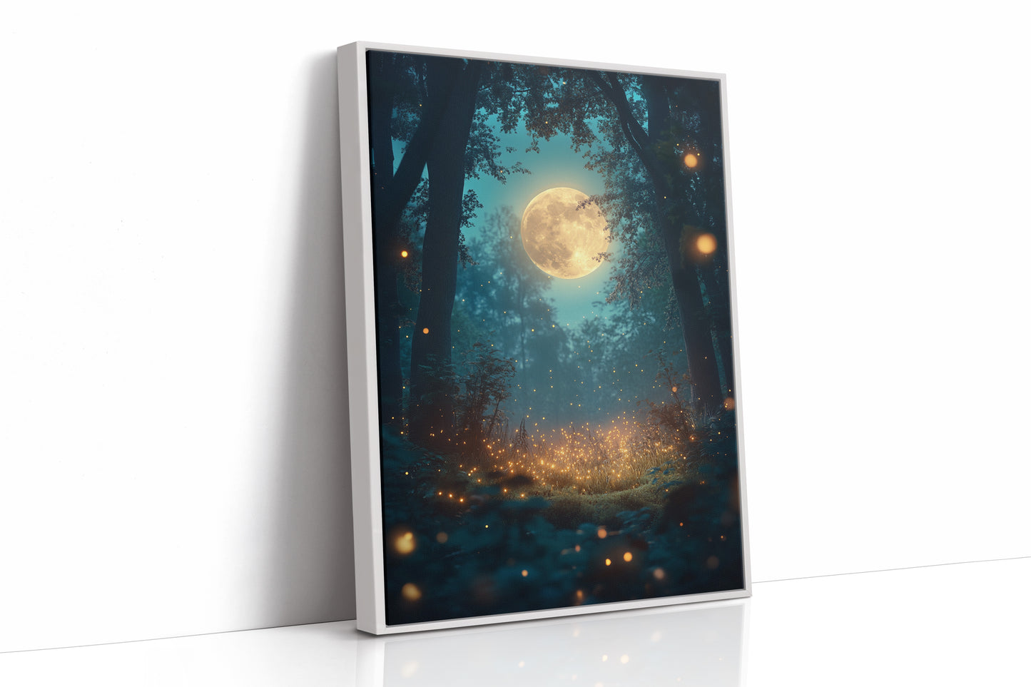 AL0769 - Premium Art Print - White Framed Canvas image 1