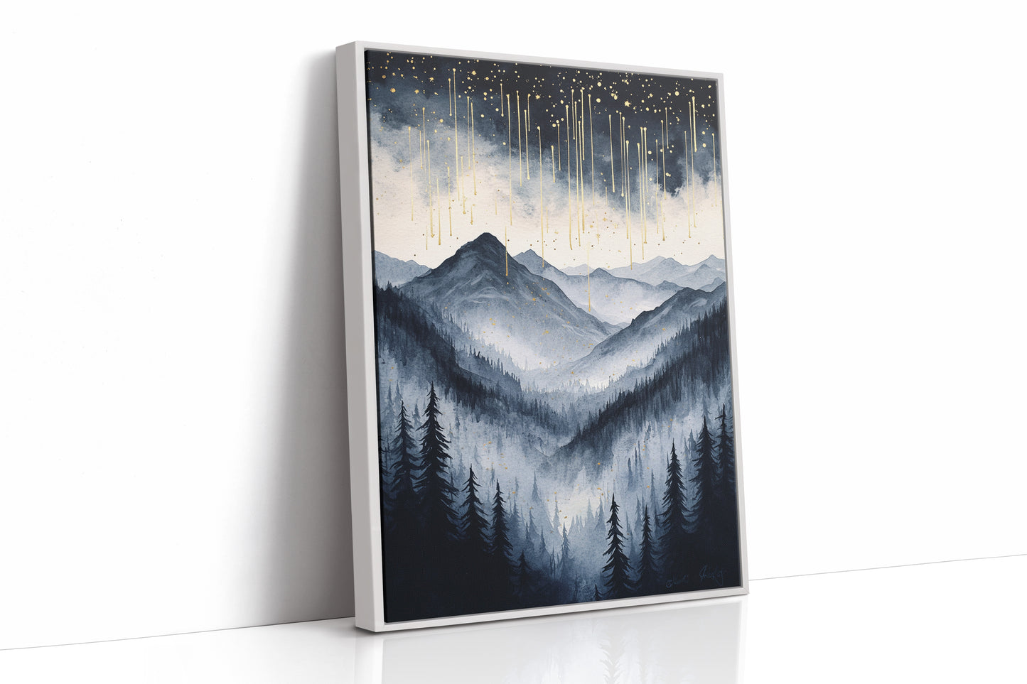 AL0770 - Premium Art Print - White Framed Canvas image 1