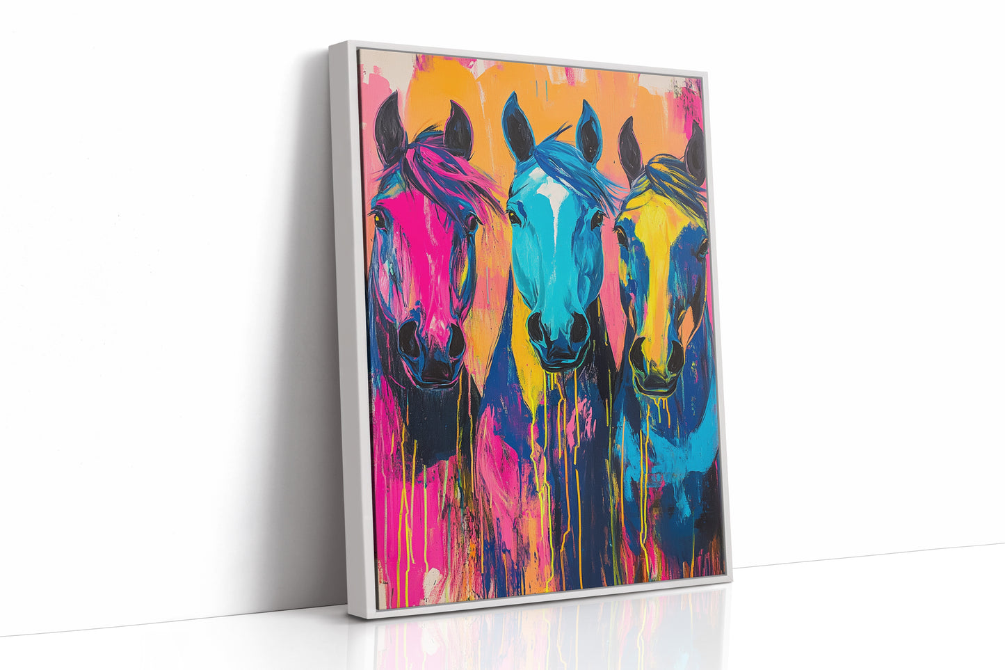 AL0785 - Premium Art Print - White Framed Canvas image 1