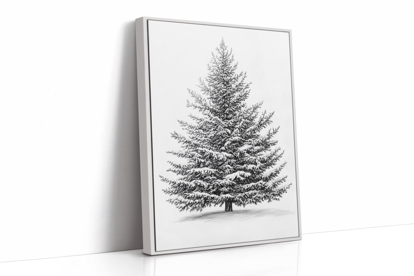 AL0810 - Premium Art Print - White Framed Canvas image 1
