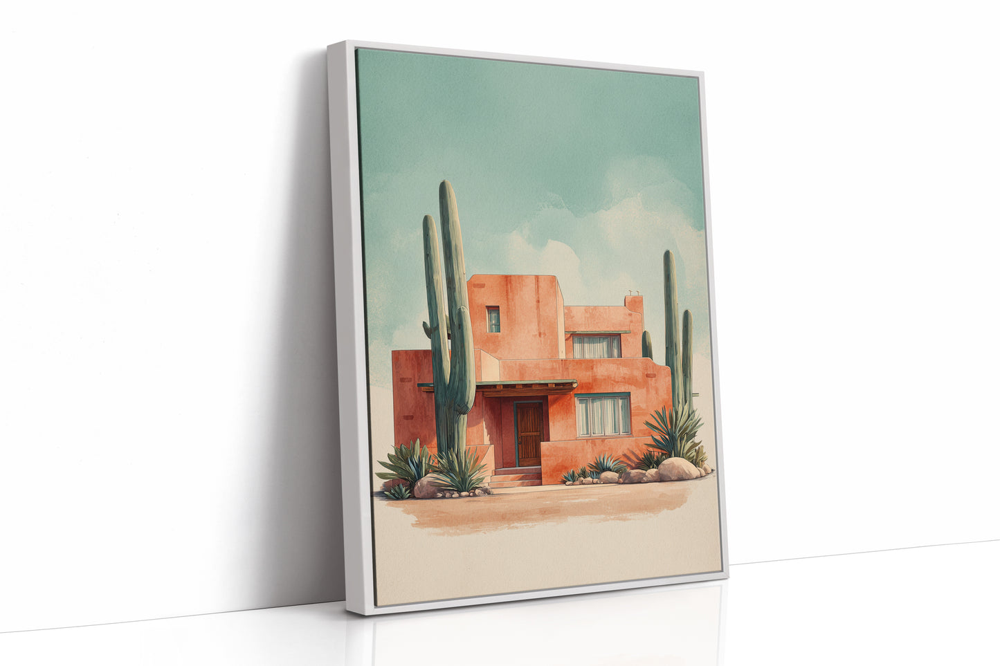 AL1882 - Premium Art Print - White Framed Canvas image 1