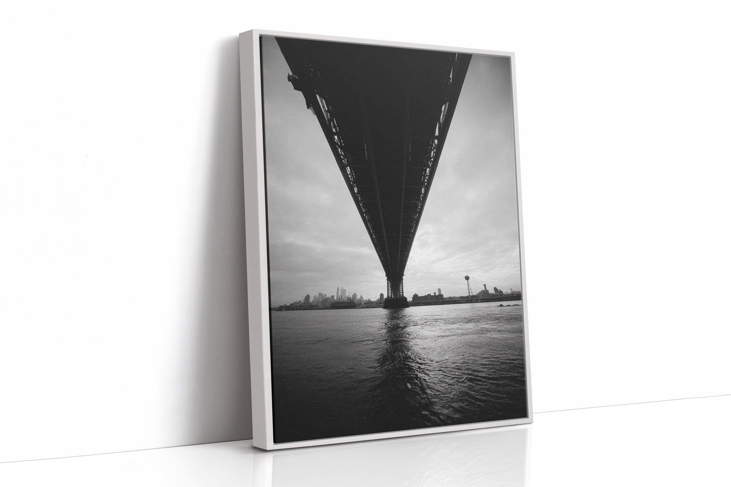 AL1883 - Premium Art Print - White Framed Canvas image 1