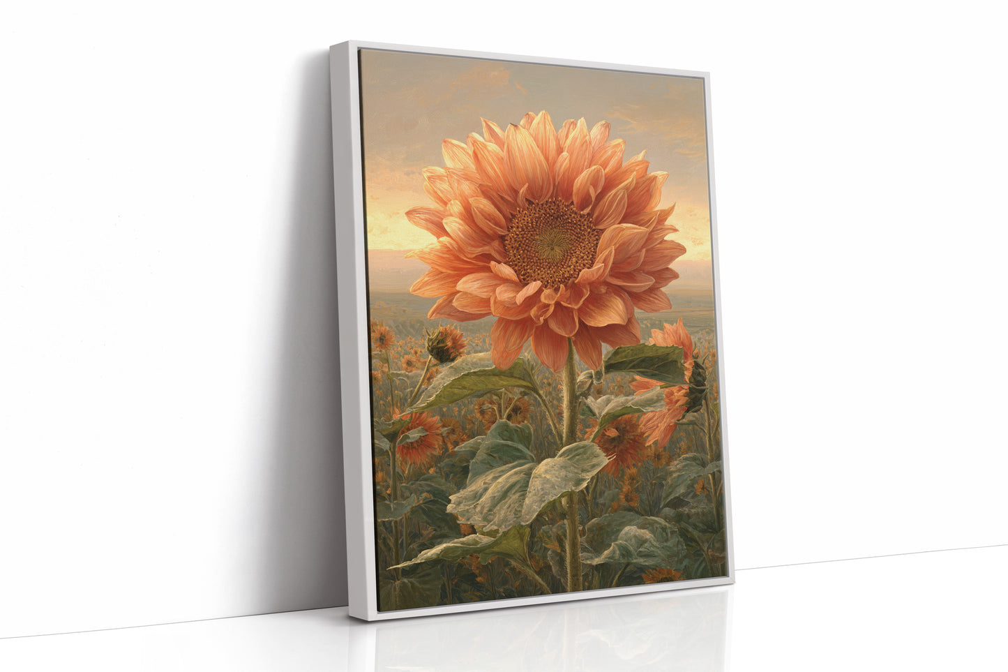 AL1873 - Premium Art Print - White Framed Canvas image 1