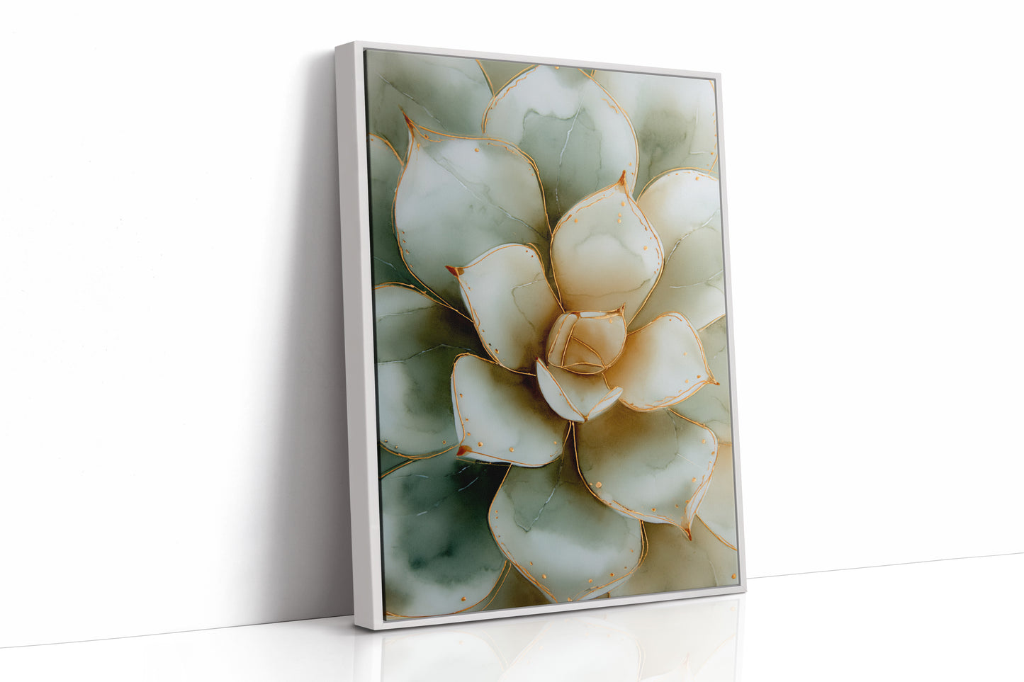 AL1878 - Premium Art Print - White Framed Canvas image 1