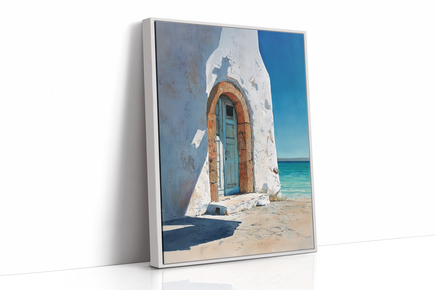 AL1870 - Premium Art Print - White Framed Canvas image 1